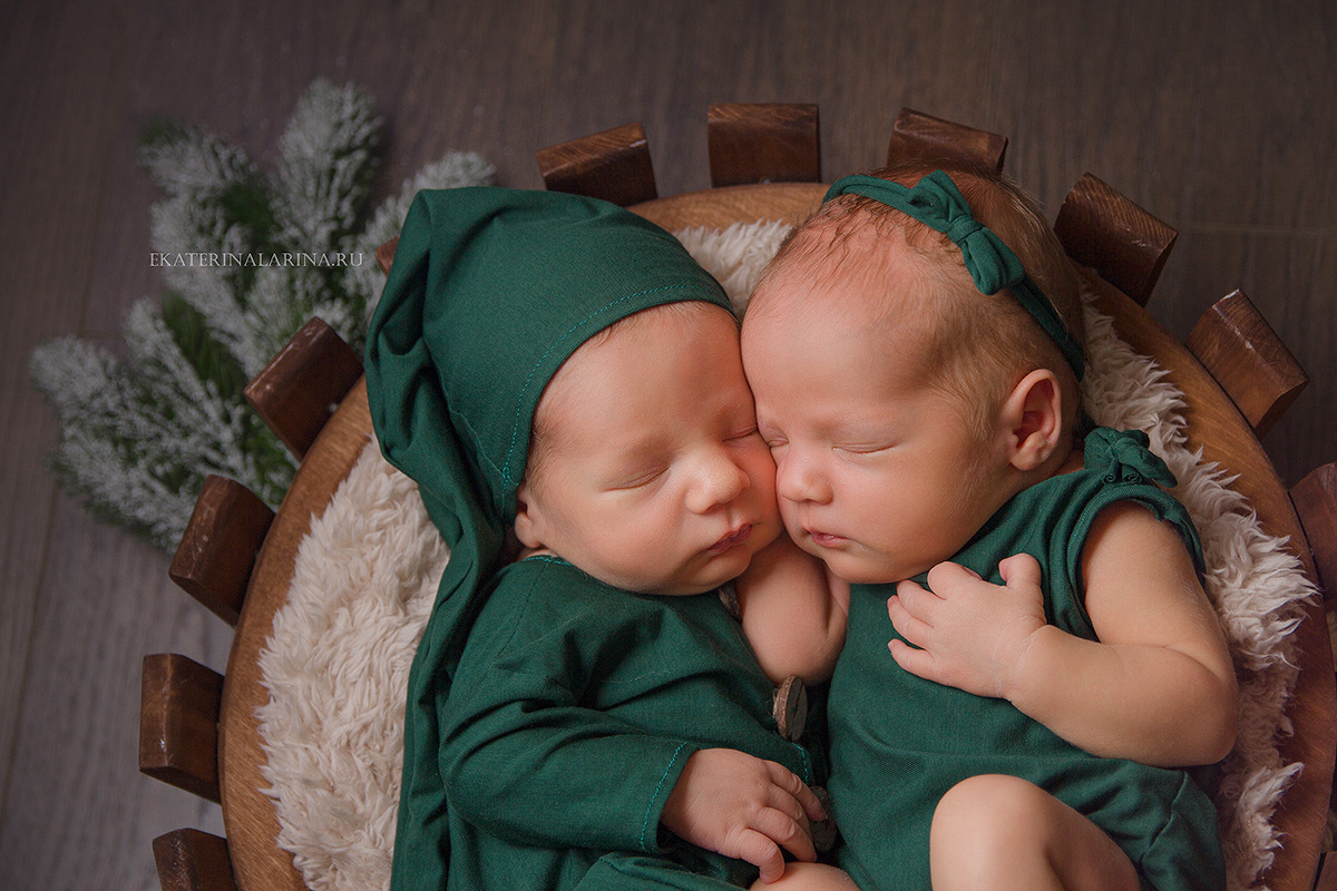 Многоняшки. Фотограф новорождённых в Самаре