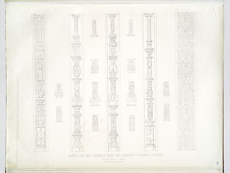 Микеланджело Перголези 1780 гг. Гравюры с орнаментами для украшения предметов. Художественная мастерская