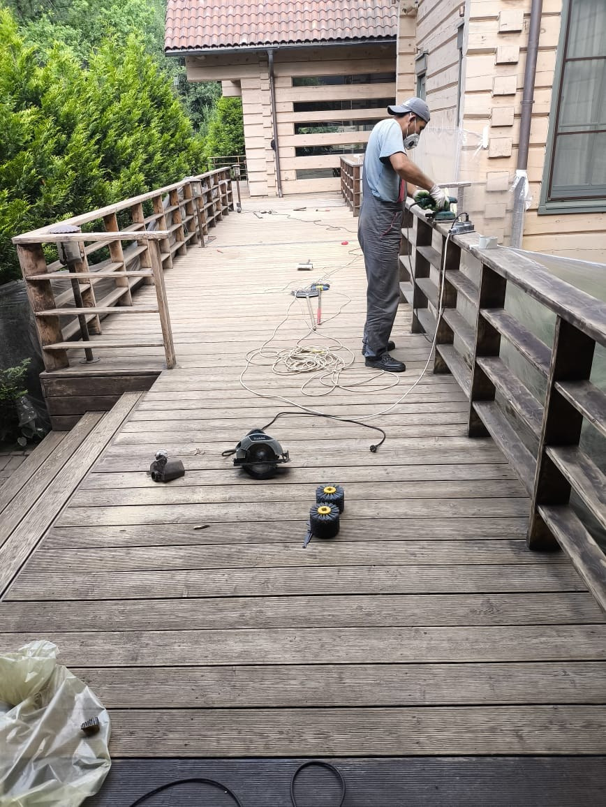 Объект МД-013 КП Графские пруды (полный ремонт террасы). Строительная компания «Милый дом» МД. Москва и Московская область