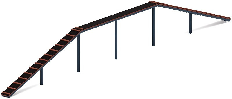 Бум для собак ПДС 006-01 Габариты (ШхДхВ): 10450х300х1350 мм Зона безопасности, мм: 13450х3300