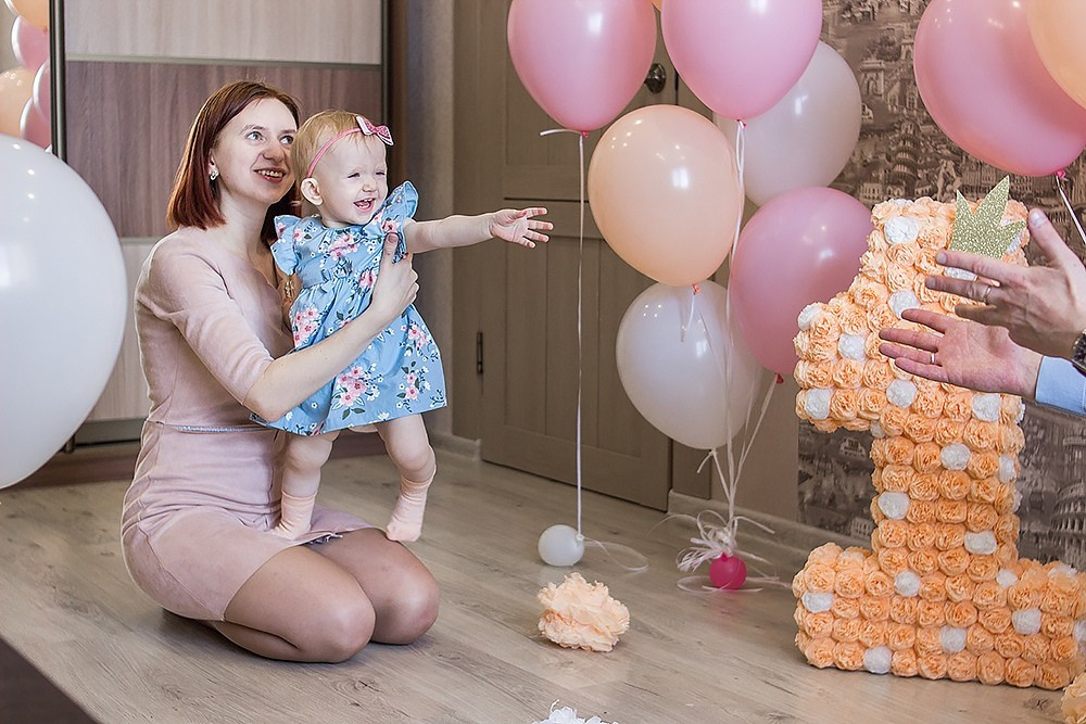 1 годик Евы дома. Детский и семейный фотограф, фотограф мероприятий Нижний Новгород