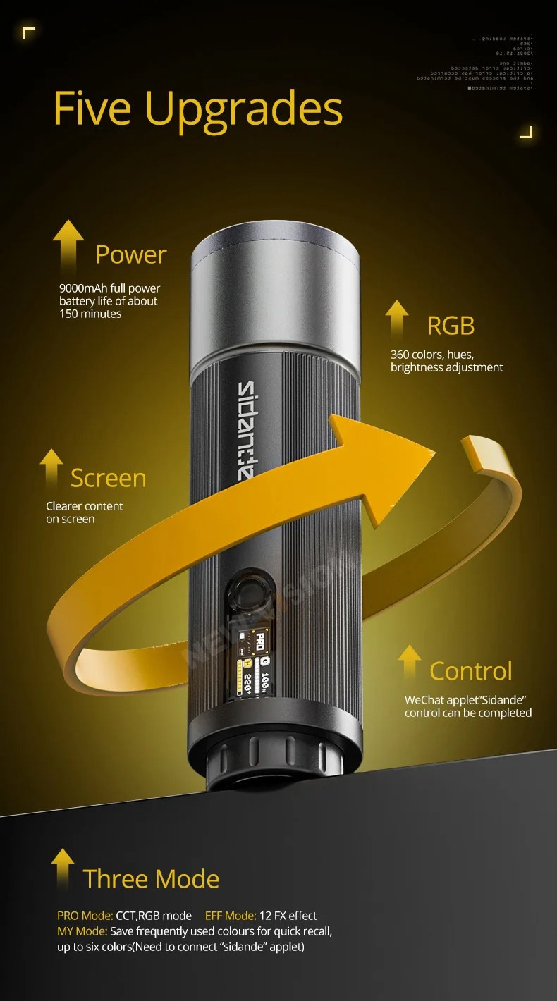 Фотофонарь Ambitful Sidande 12 Вт&nbsp;PRO RGB