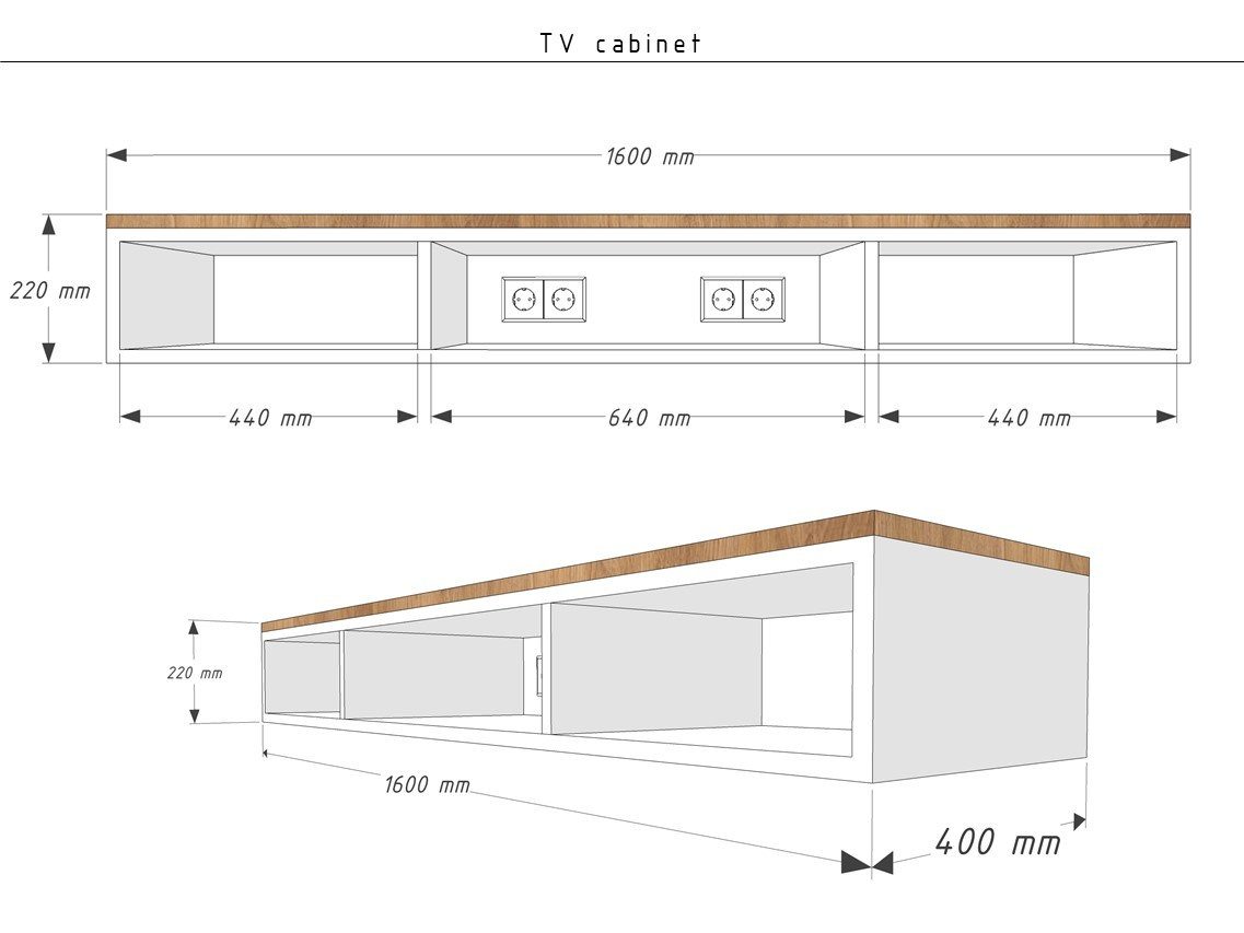 Альбом столярных изделий для проекта студии. Интерьерная визуализация SketchUp+Enscape