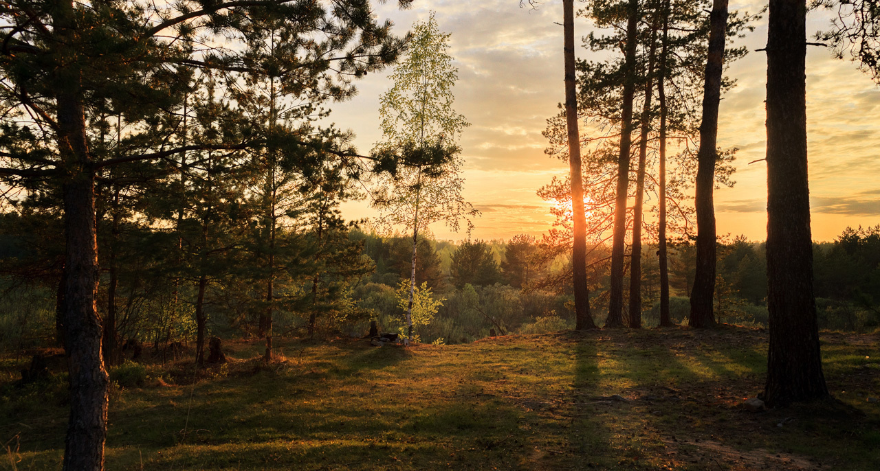 Закат пейзаж, Тверская область