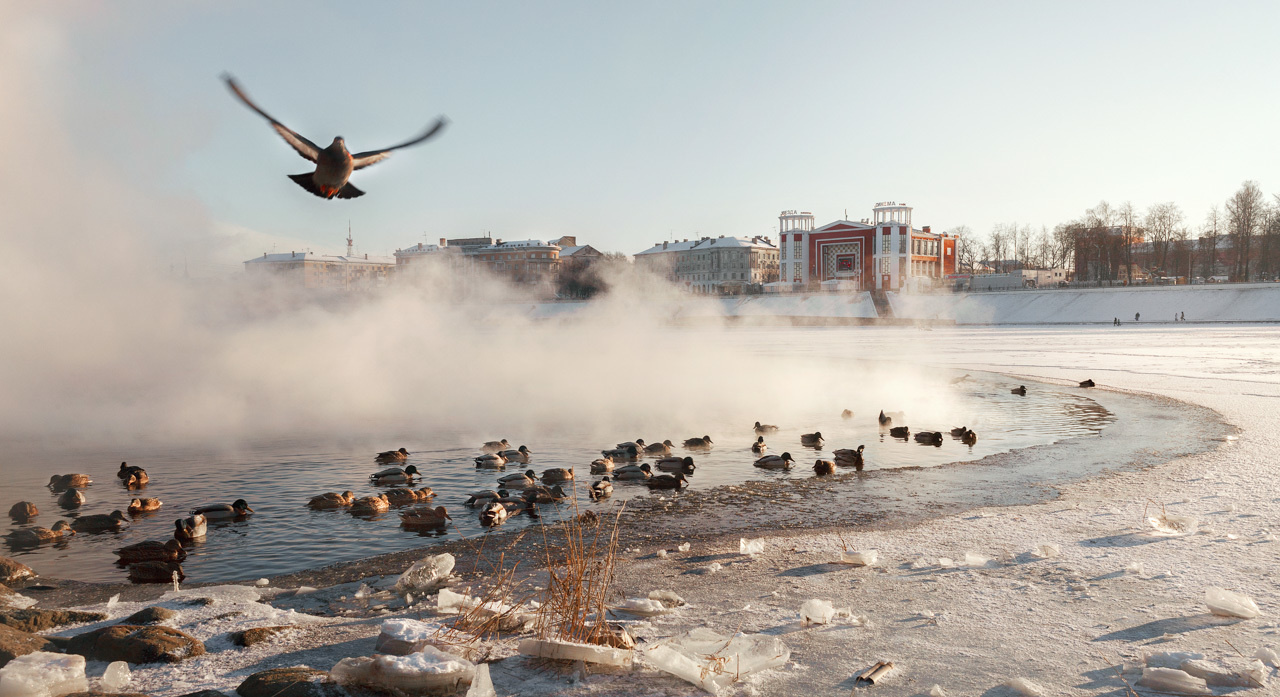 город Тверь, Пейзаж, река Волга, кинотептр звезда