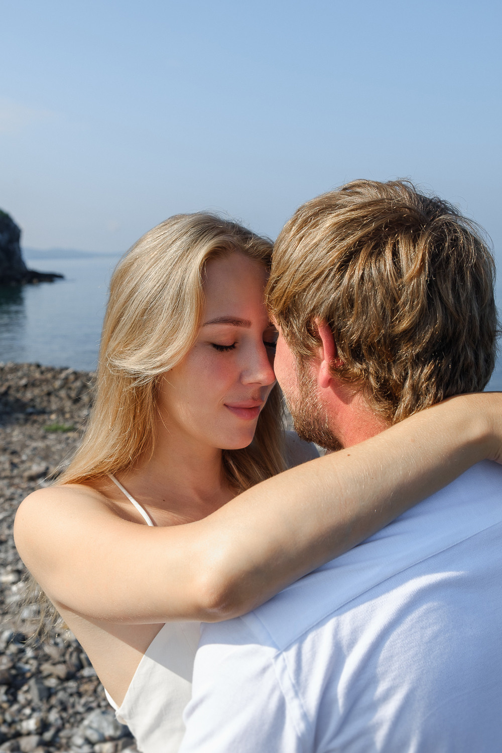 Фотосессия лавстори Владивосток, Аквабайк, Гидроскутер, острова, море. Свадебный фотограф во Владивостоке и Славянке