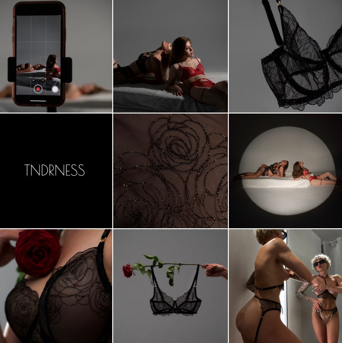 Съёмка для бренда нижнего белья TNDRNESS. Фотограф Кристина Берг