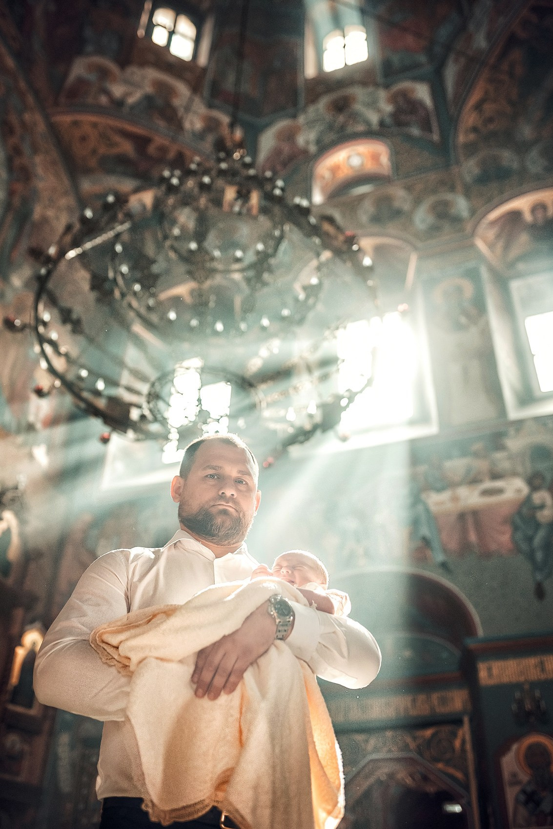 Таинство Крещения (постановочная съемка). Moscow_CPC