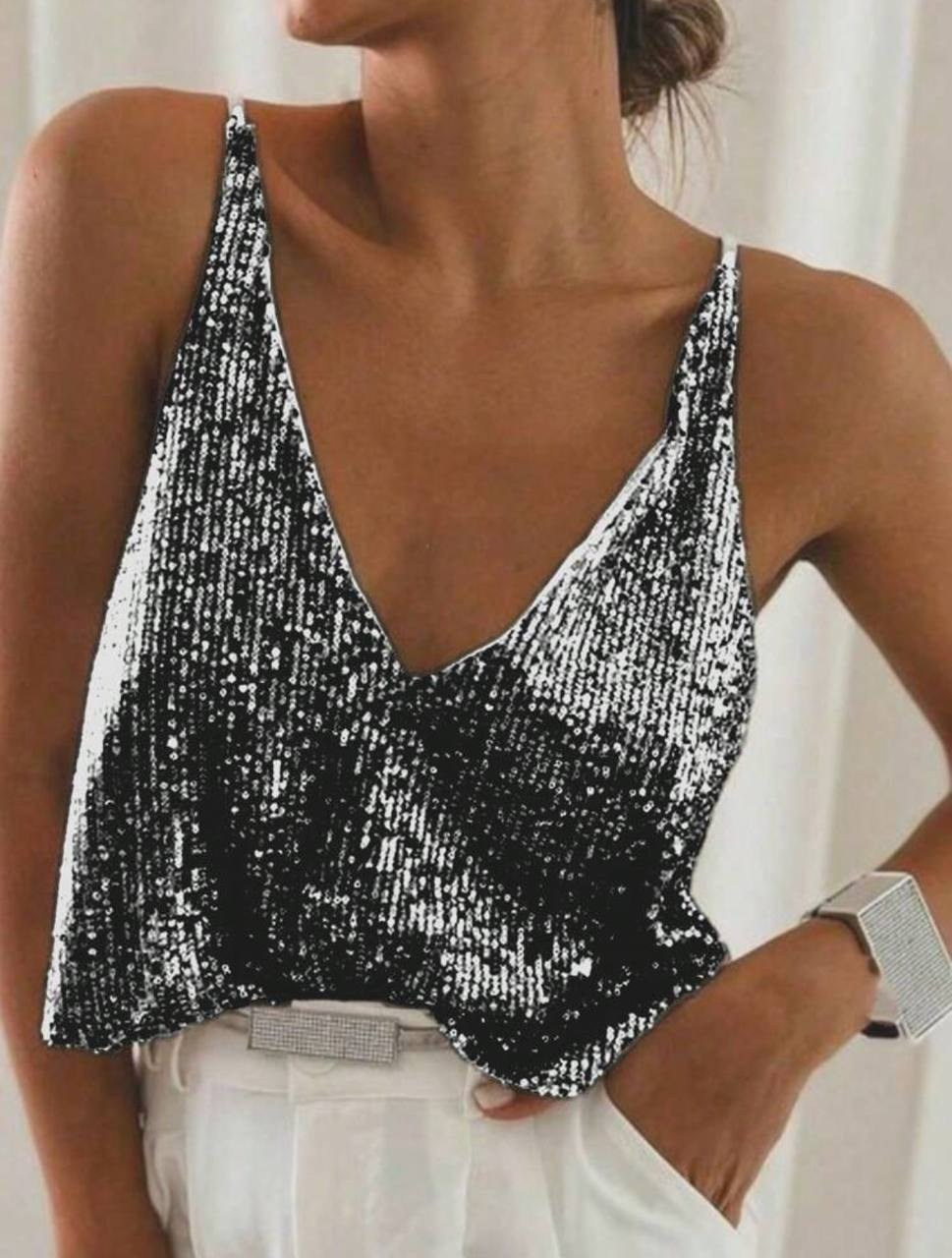 Свободный укороченный топ. Размер L