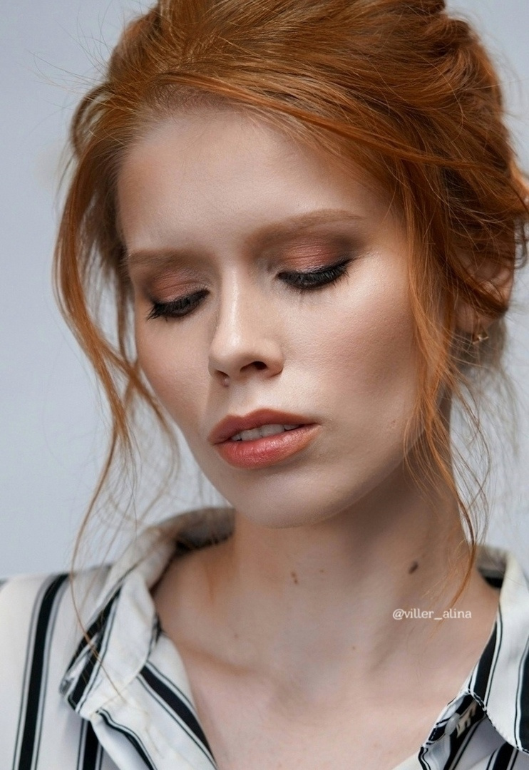 Макияж для рыжеволосых девушек который подойдет и для светлого она кожи