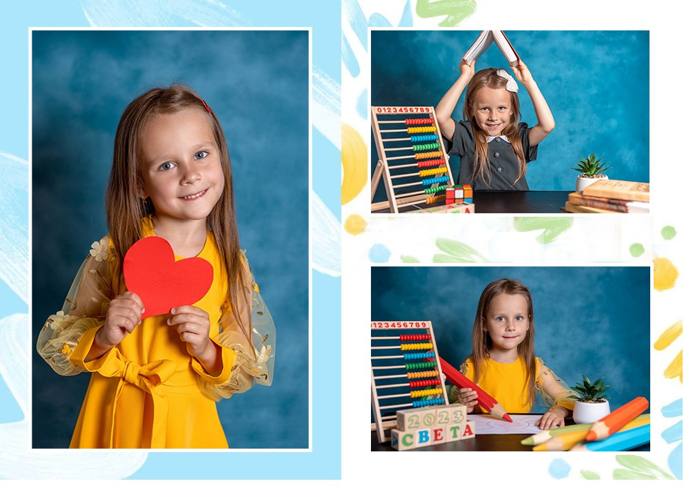 Макет 4 — Яркие краски. Фотокниги и выпускные альбомы в Иваново