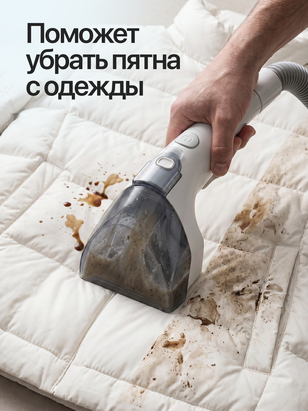 Моющий пылесос. Виталий Боголюбов Инфографика для маркетплейсов