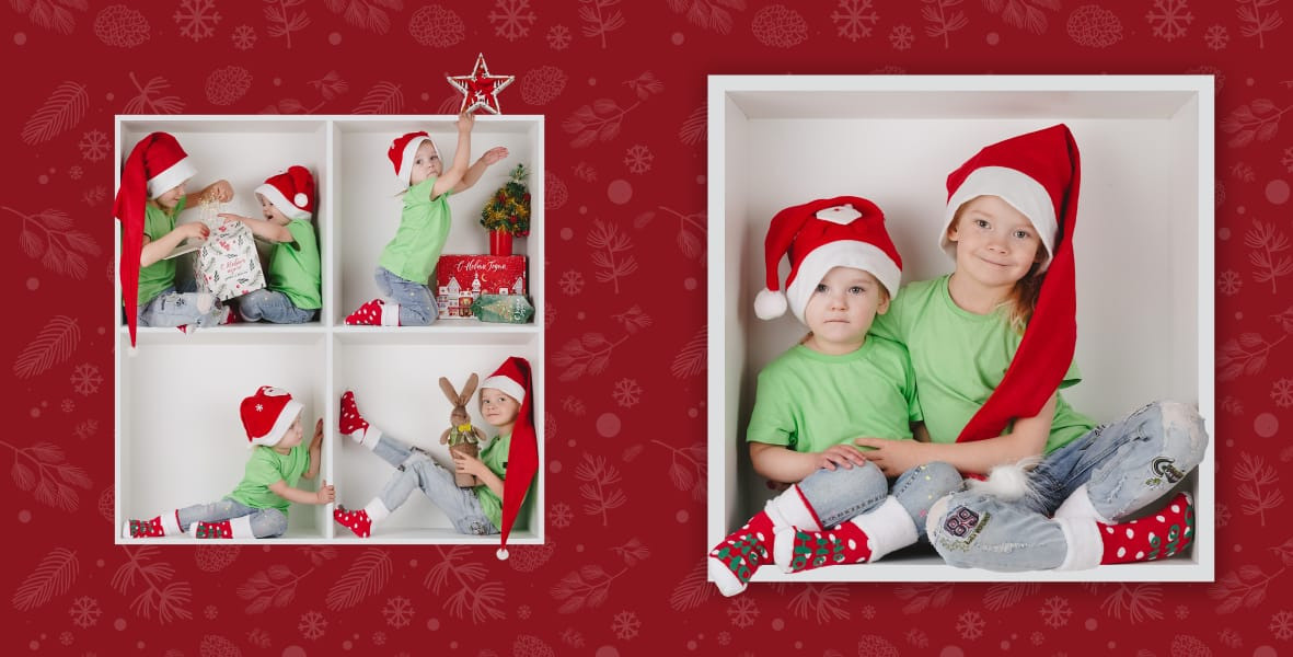 Фотопроект Новый год «В КУБИКЕ». Фотограф в детский сад в Екатеринбурге, выпускные альбомы Юлия Умерова