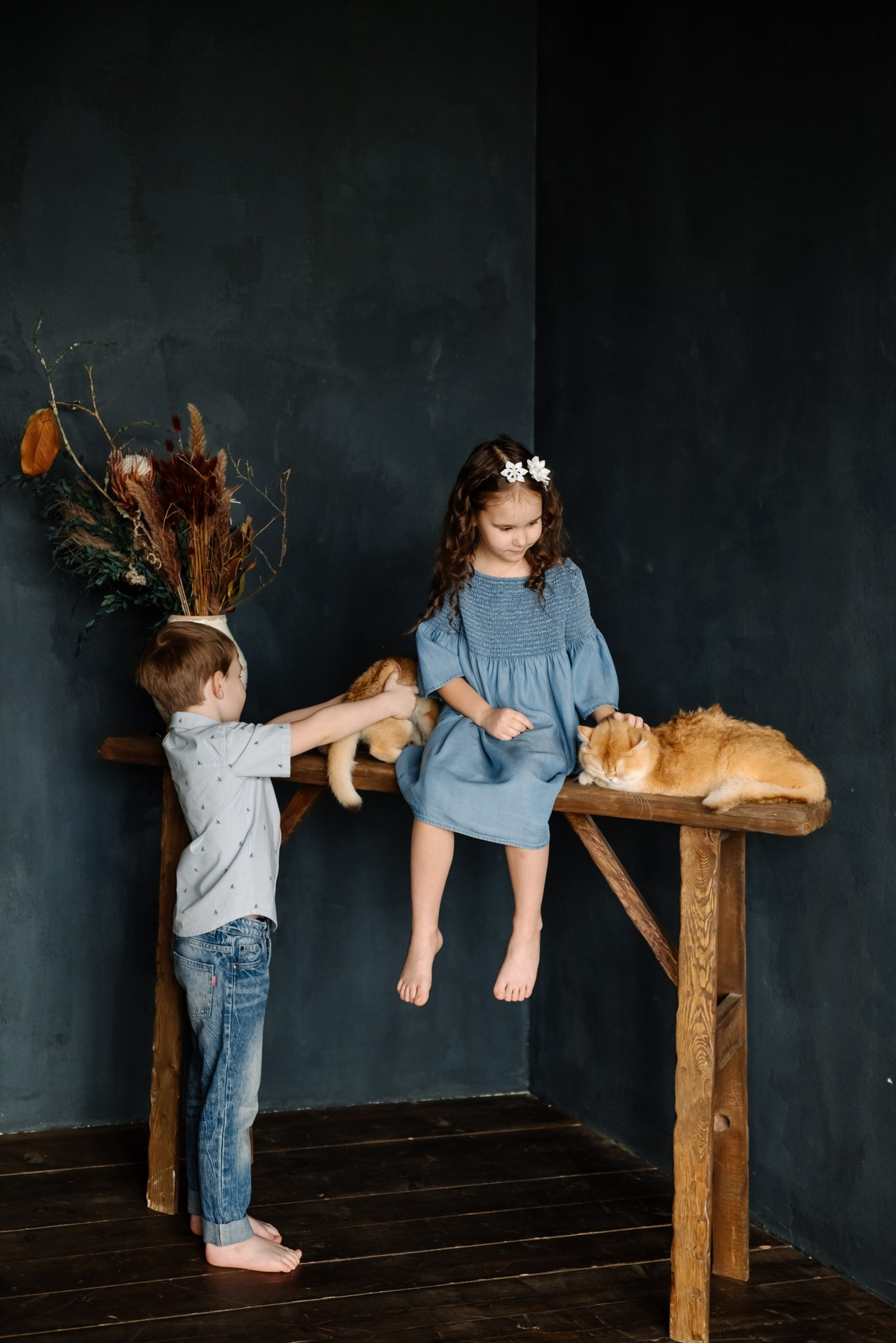 Детская с котятами. Свадебный и сеейный фотограф в Санкт-Петербурге Елена Худякова
