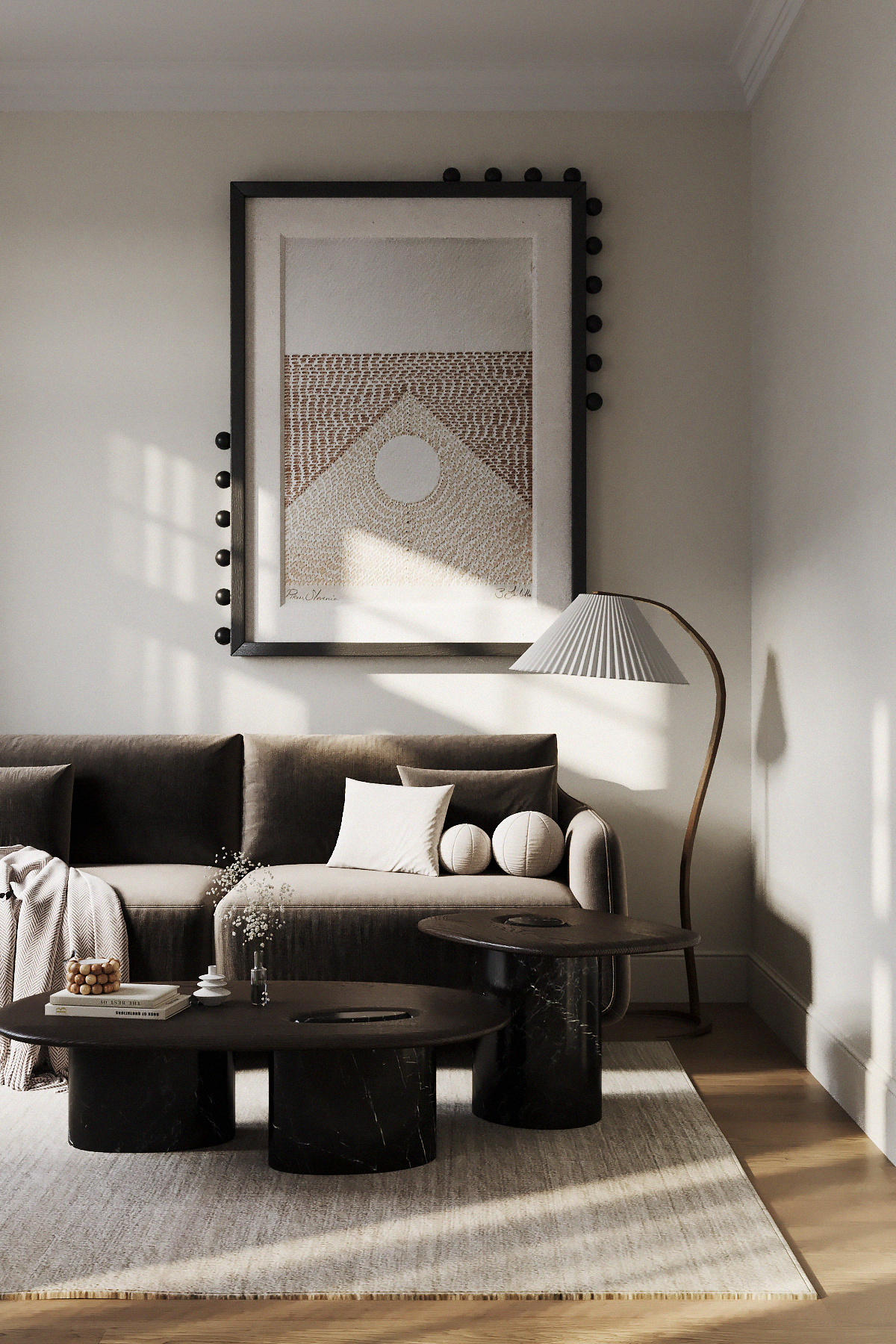 3d visualization | Living room_A5_2024. 3d визуализатор интерьера Анастасия Лосицкая