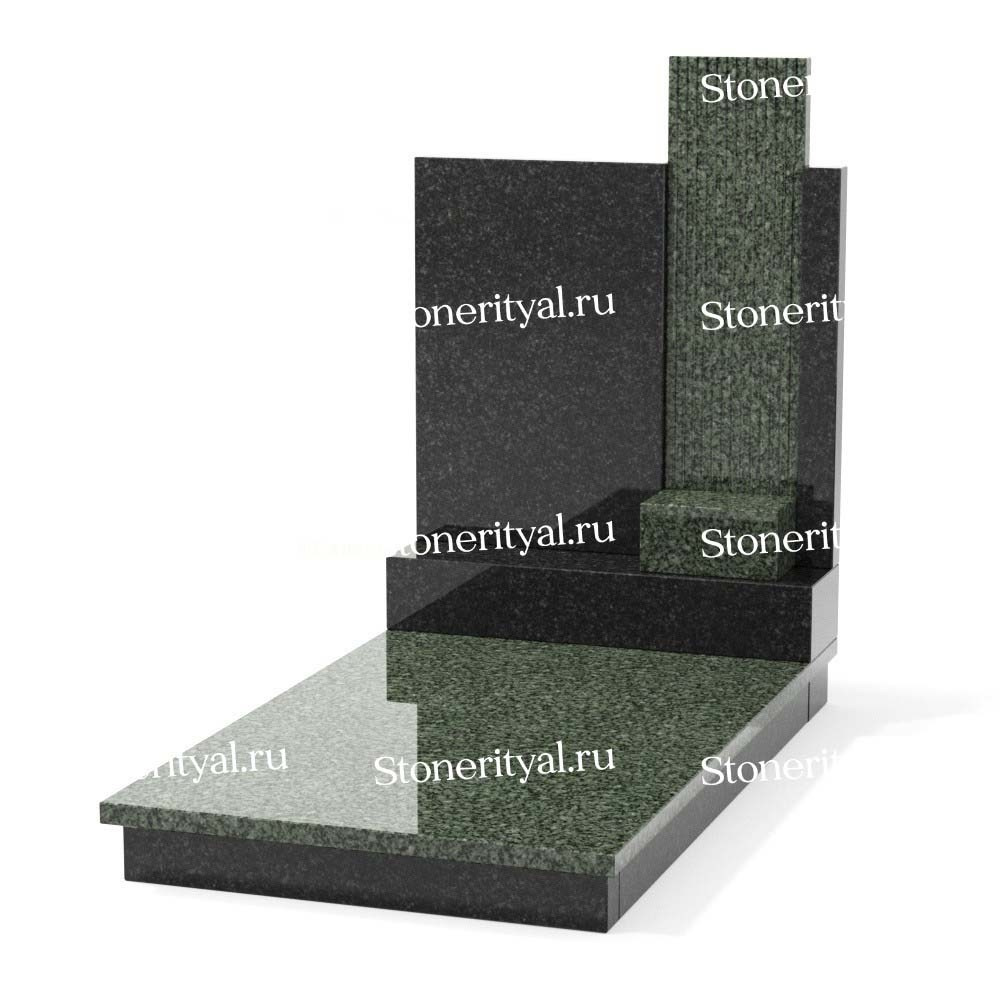 Комбинированные памятники на одного. Изготовление и установка памятников в Москве и МО