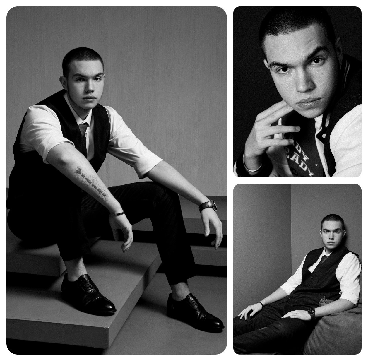 Мужские фотосессии в студии и на улице: художественные, для соцсетей, аватаров, сайтов знакомств. Фотограф Полина Завельская