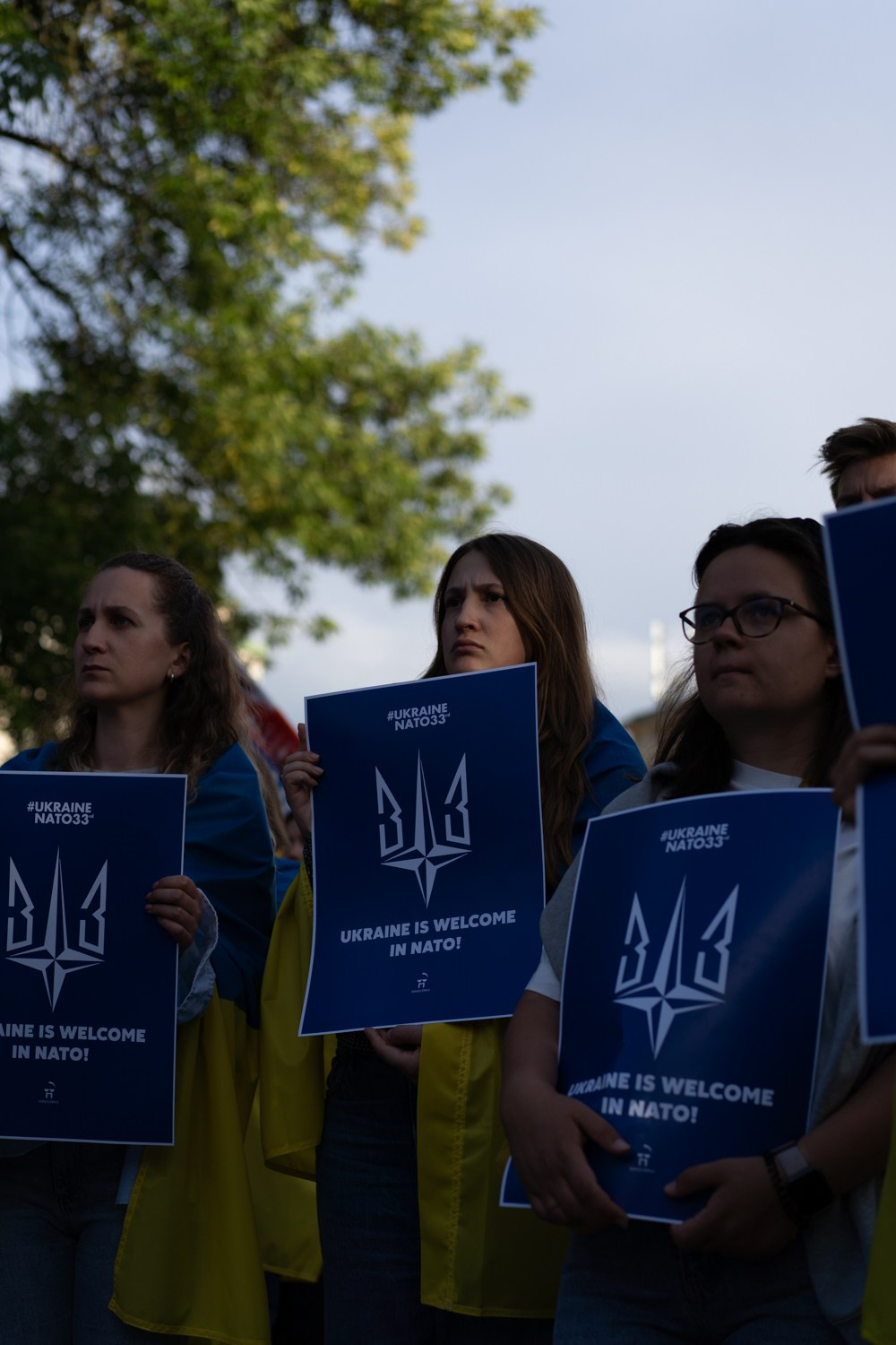 Ukraine — NATO. Photographer in Vilnius