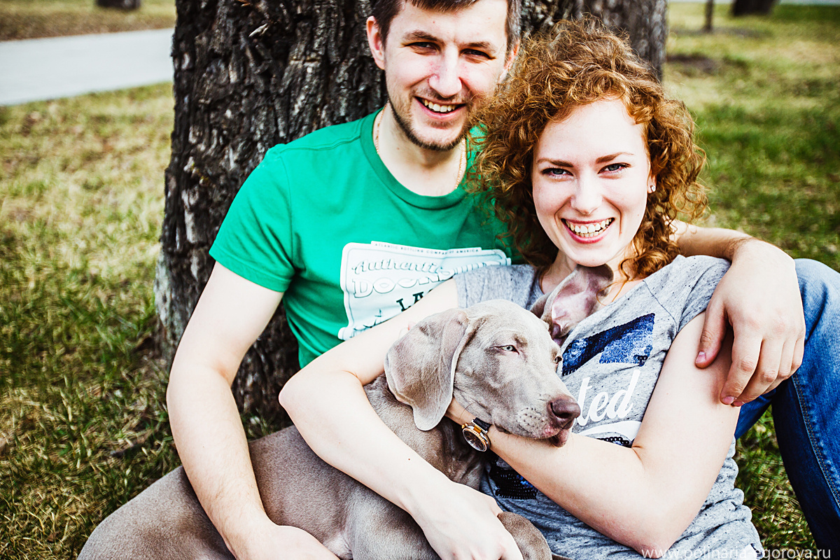 Макс, Оля и Тоби. Фотограф Полина Егорова город Тюмень