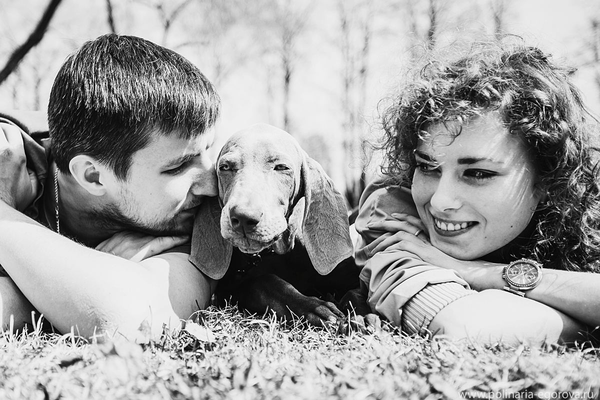 Макс, Оля и Тоби. Фотограф Полина Егорова город Тюмень