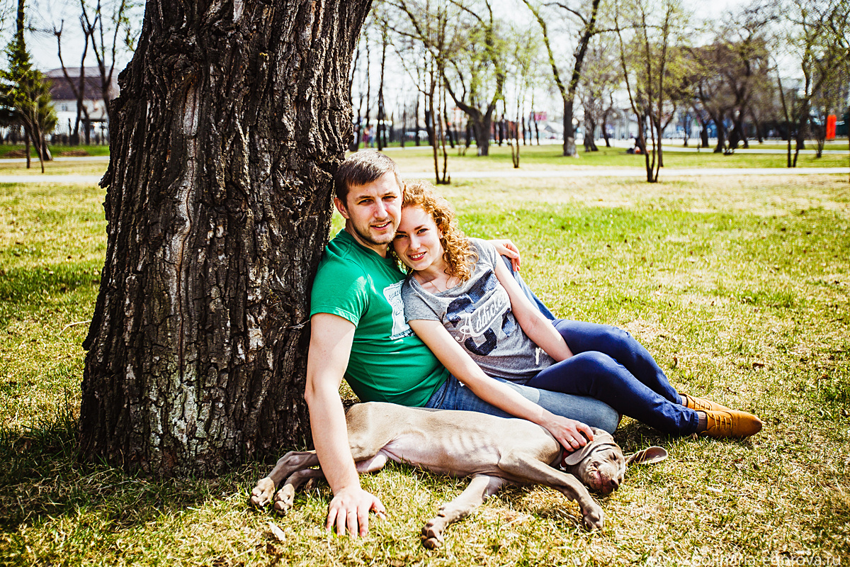 Макс, Оля и Тоби. Фотограф Полина Егорова город Тюмень