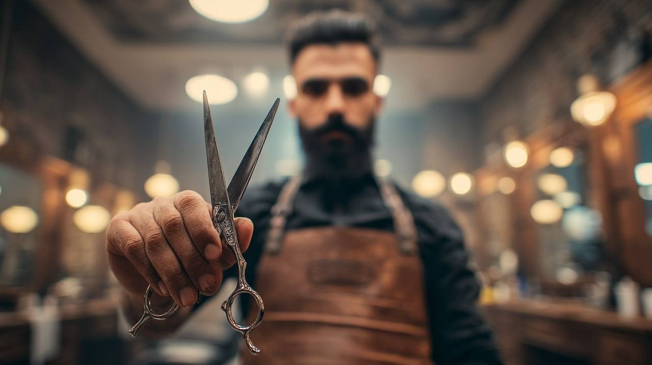 Визуальная концепция для барбершопа. Ekaterina Kiral — Visual Branding & AI Creation