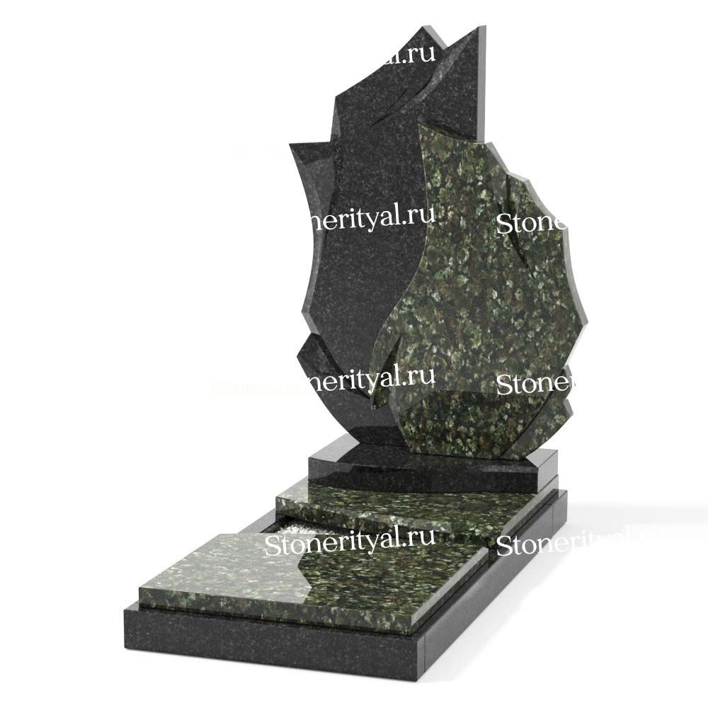 Комбинированные памятники на одного. Изготовление и установка памятников в Москве и МО