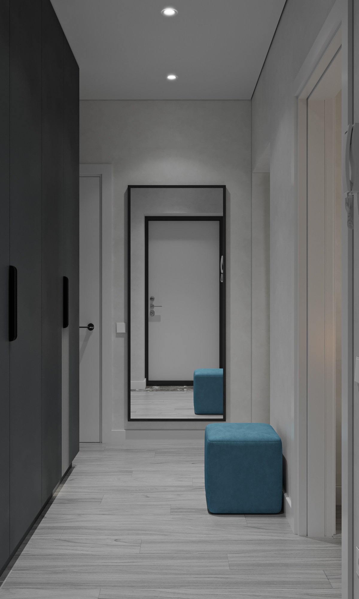 «Черно-белая история». Студия интерьерной визуализации «ЛИНИИ»