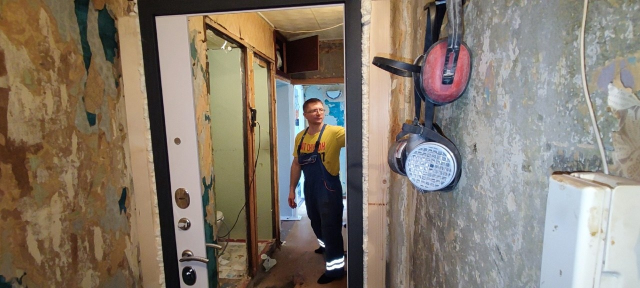 Ремонт ванной, туалета, прихожей на Большевиков. Делаем ремонт квартир в Санкт-Петербурге