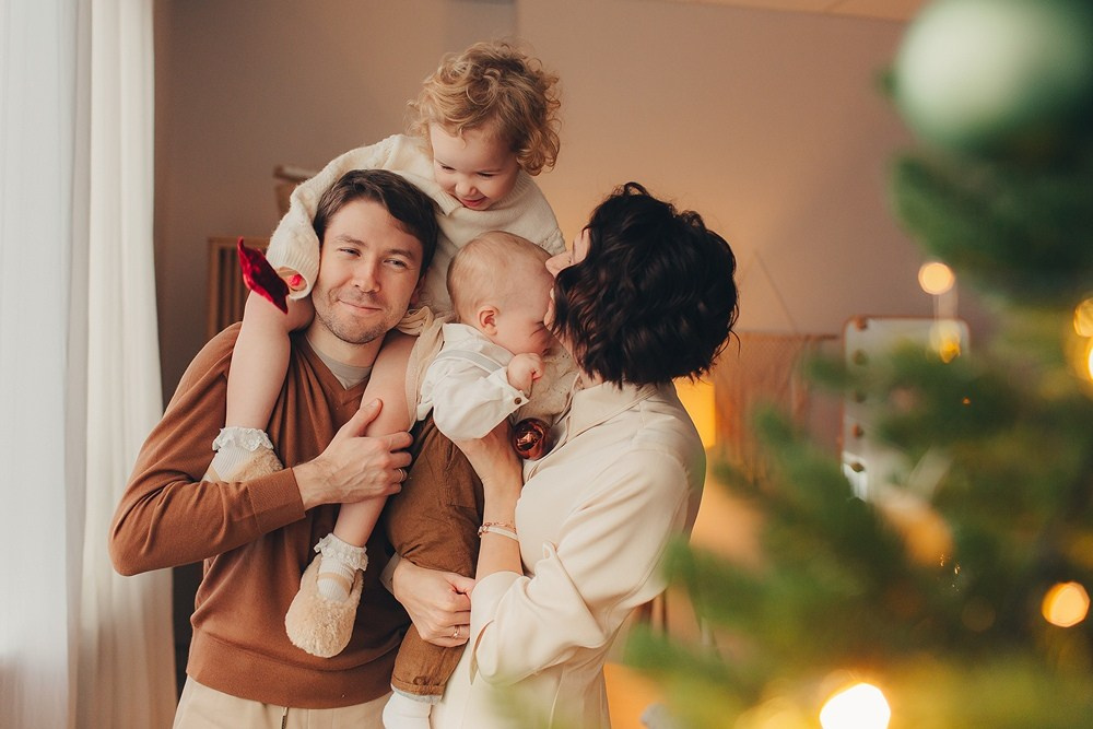 Новогодняя съёмка всей семьёй. Фотограф Евгения Мальцева, Архангельск