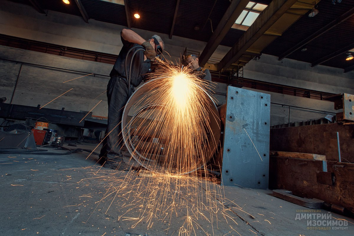 Съёмка на производстве