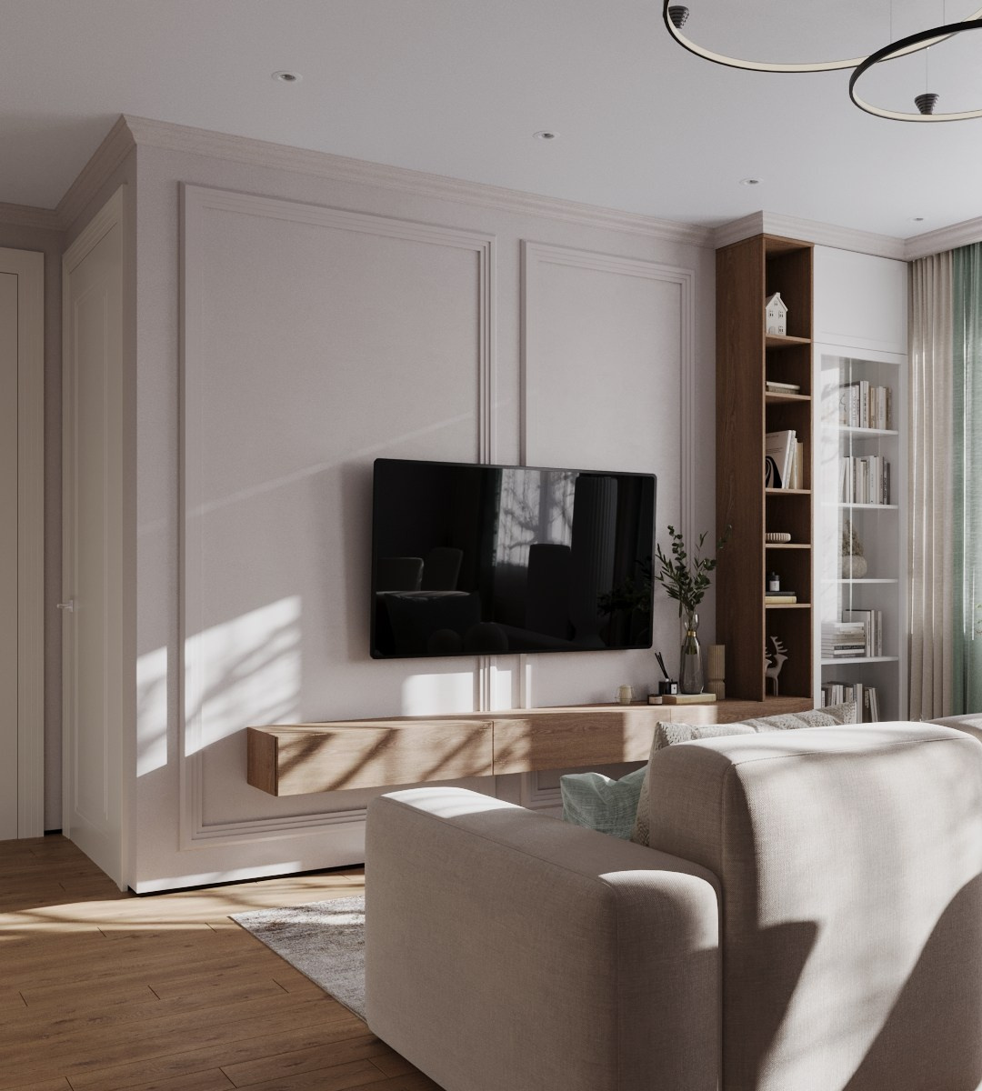 Визуализации кухни-гостиной в частном доме. 3D-визуализация интерьеров и мебели | Larionova.vis — для студий и дизайнеров