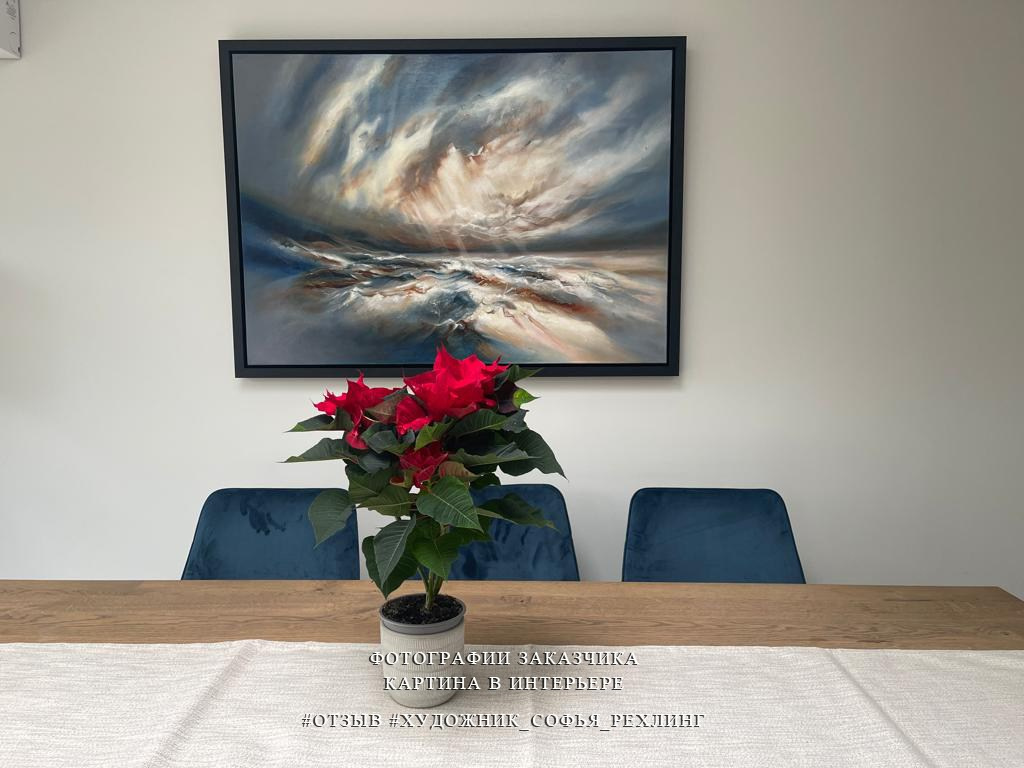 在室內繪畫。客戶照片