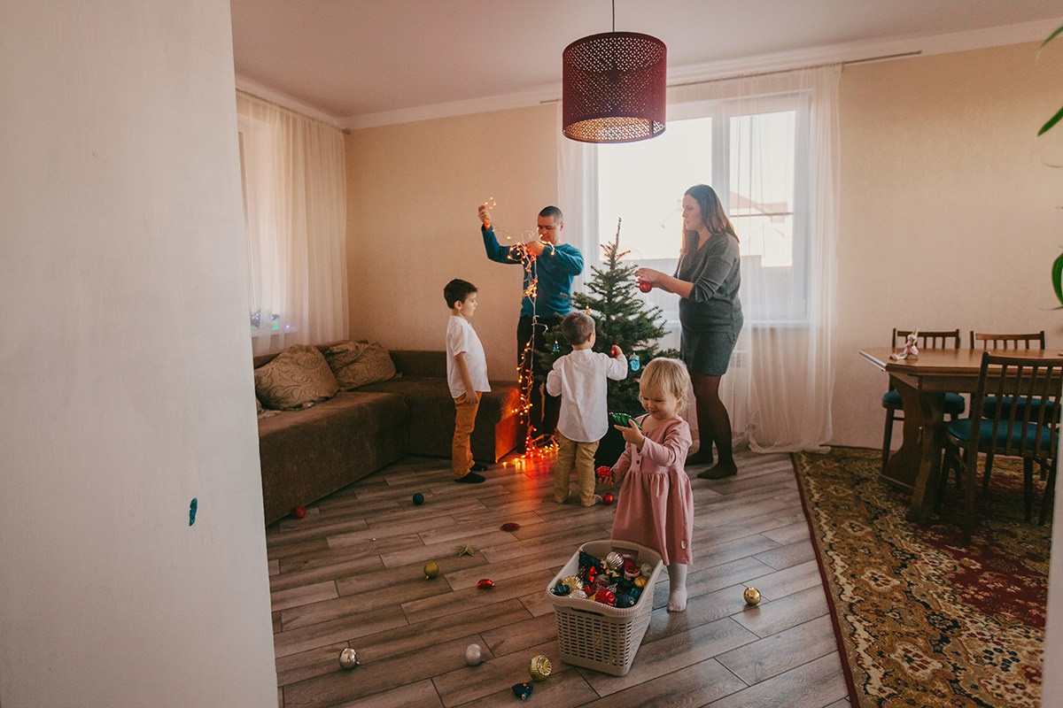 Дом. Семья. Новый год. Семейный фотограф в Белгороде Аня Никифорова