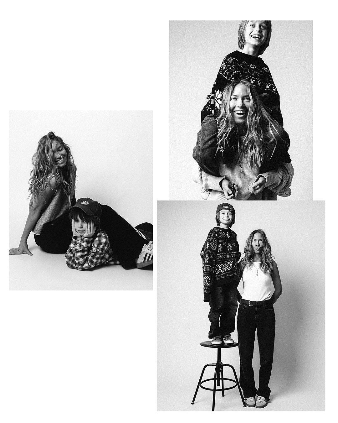 Чб на белом