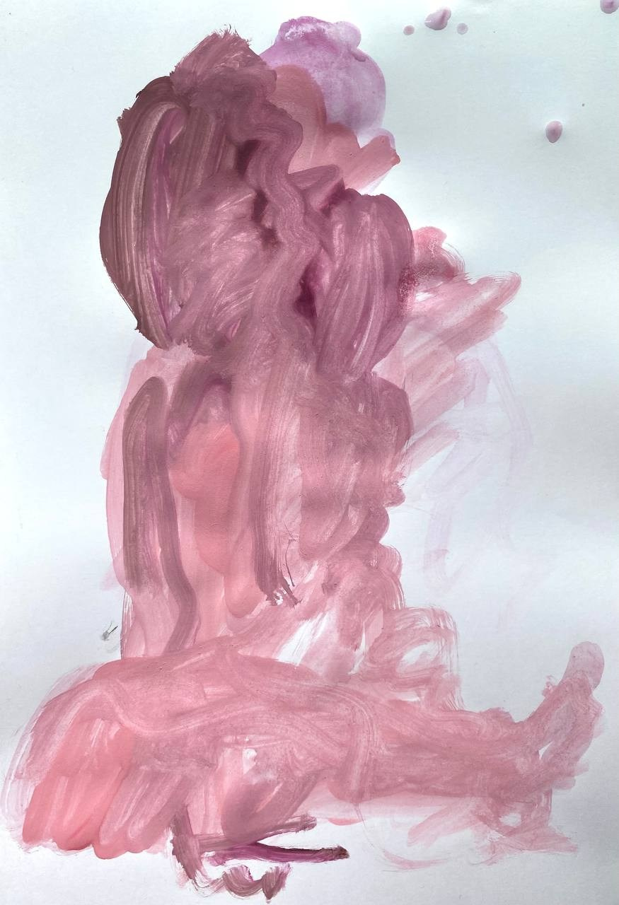 Папка с цветными работами А3. Лилия Ким. Междисциплинарный художник