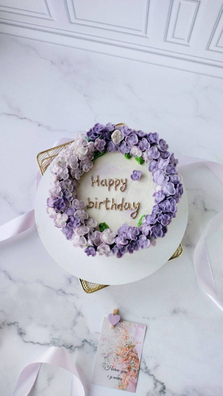 Работы учениц. Аникина Юлия / Кремовая флористика в корейской технике