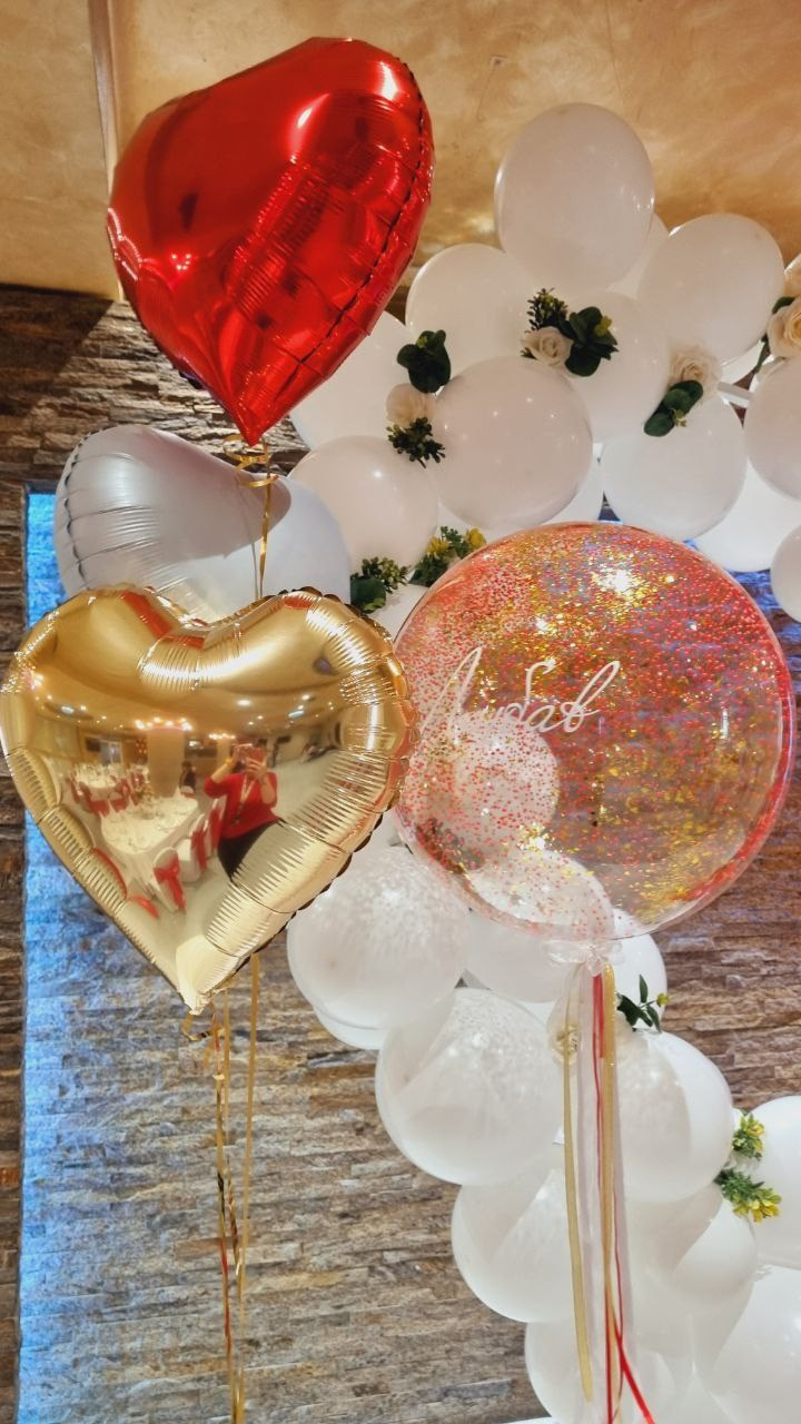 Bridal Shower. Balloons and decorations in Serbia. Delivery 24/7