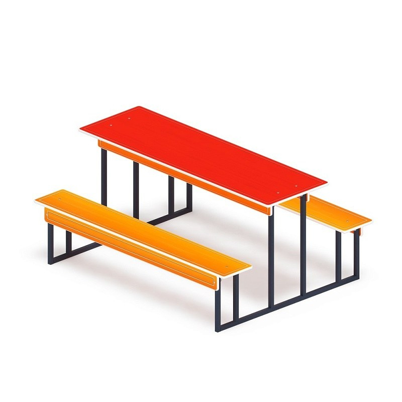 Столик для взрослых - МФ 32.01.01-01 Габариты (ШхДхВ): 1850x1300x850 мм Зона безопасности, мм: 2850х2300