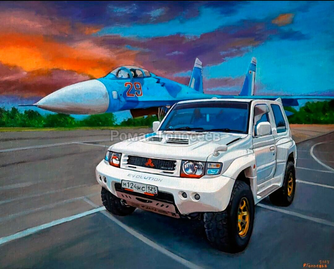 "Чудо инженерной мысли", 40x50, холст, масло, 26.09.2023