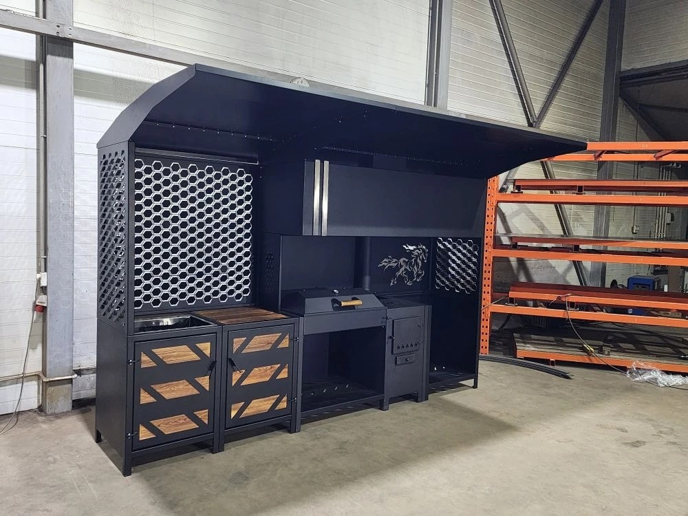 «Вектор» мангальная зона. Купить / заказать мангал для дома в Краснодаре от производителя «Дарбин»