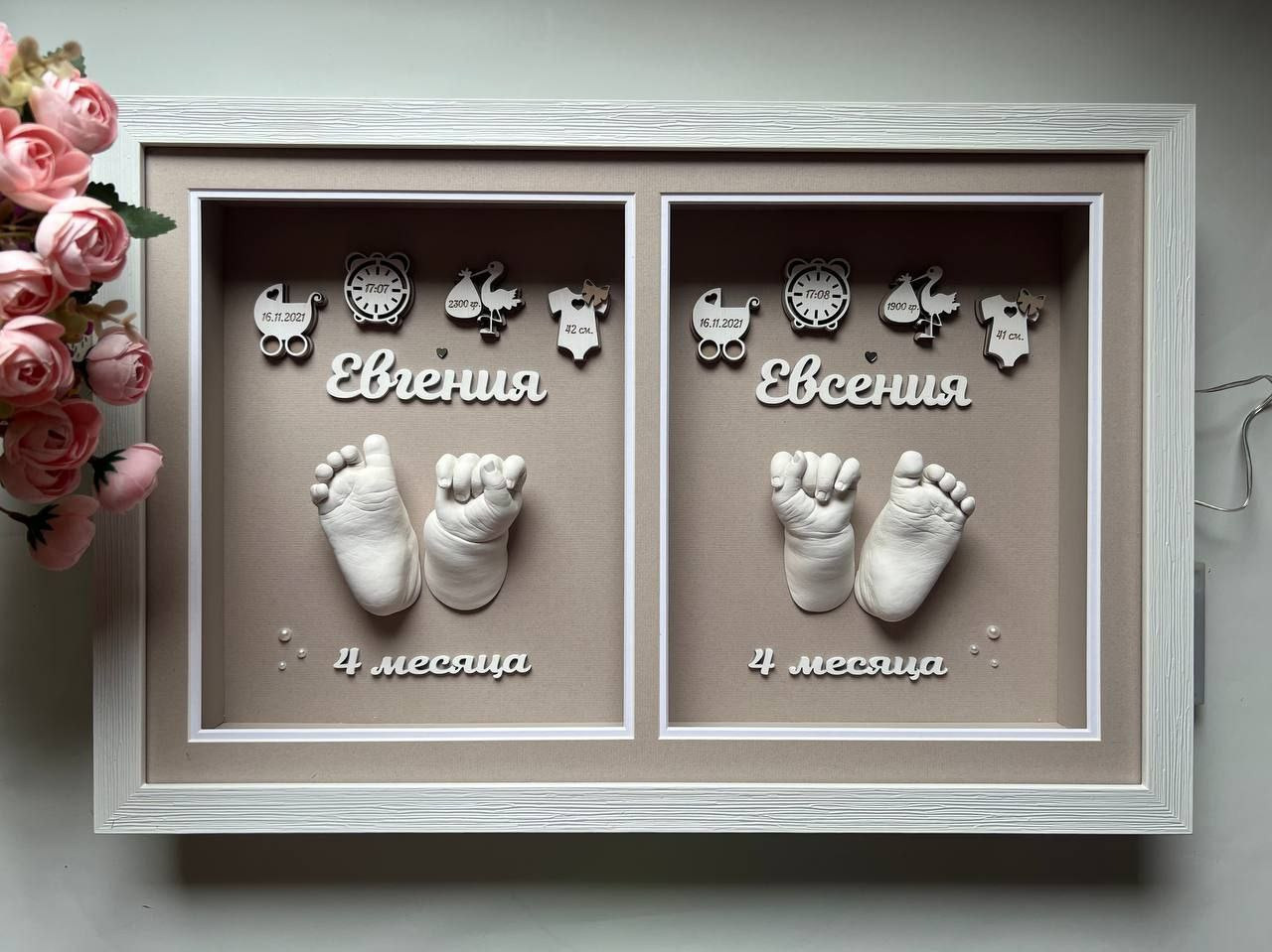 Детские слепки рук и ног в 2д и 3д формате Екатеринбург. ТОПовый фотограф новорожденных newborn и беременности, Екатеринбург
