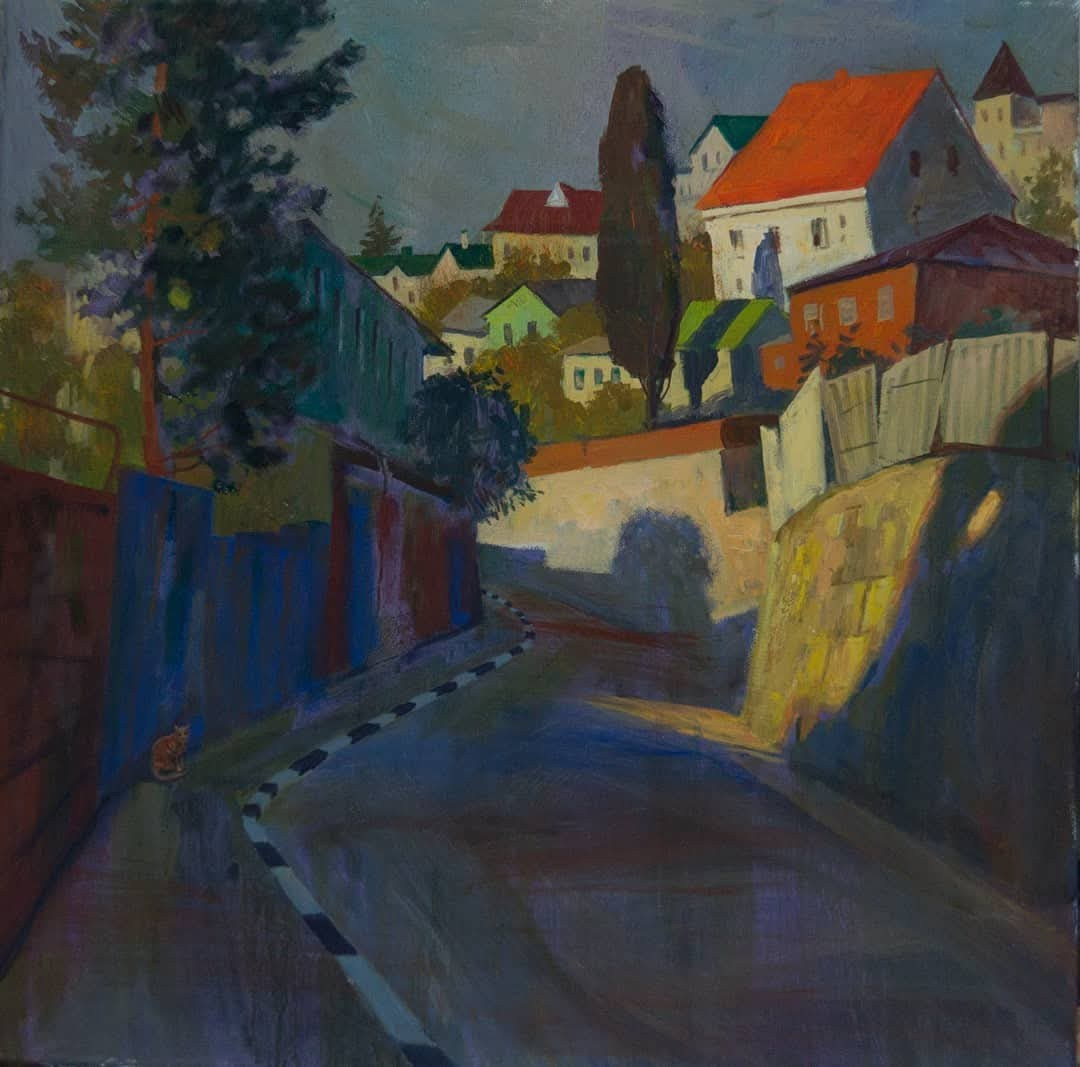 Пейзаж, южный город