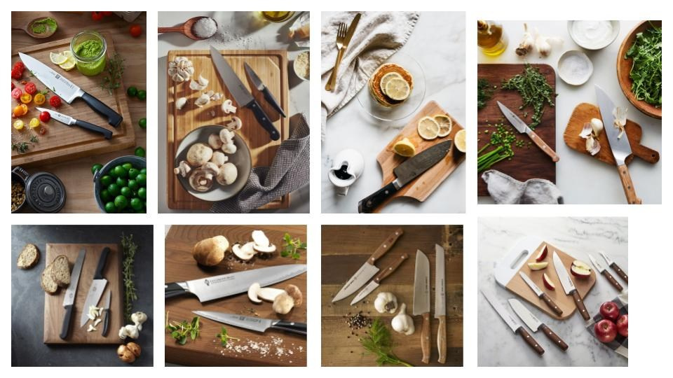 Подготовка к съемке кухонных ножей. Фотосессия для маркетплейсов