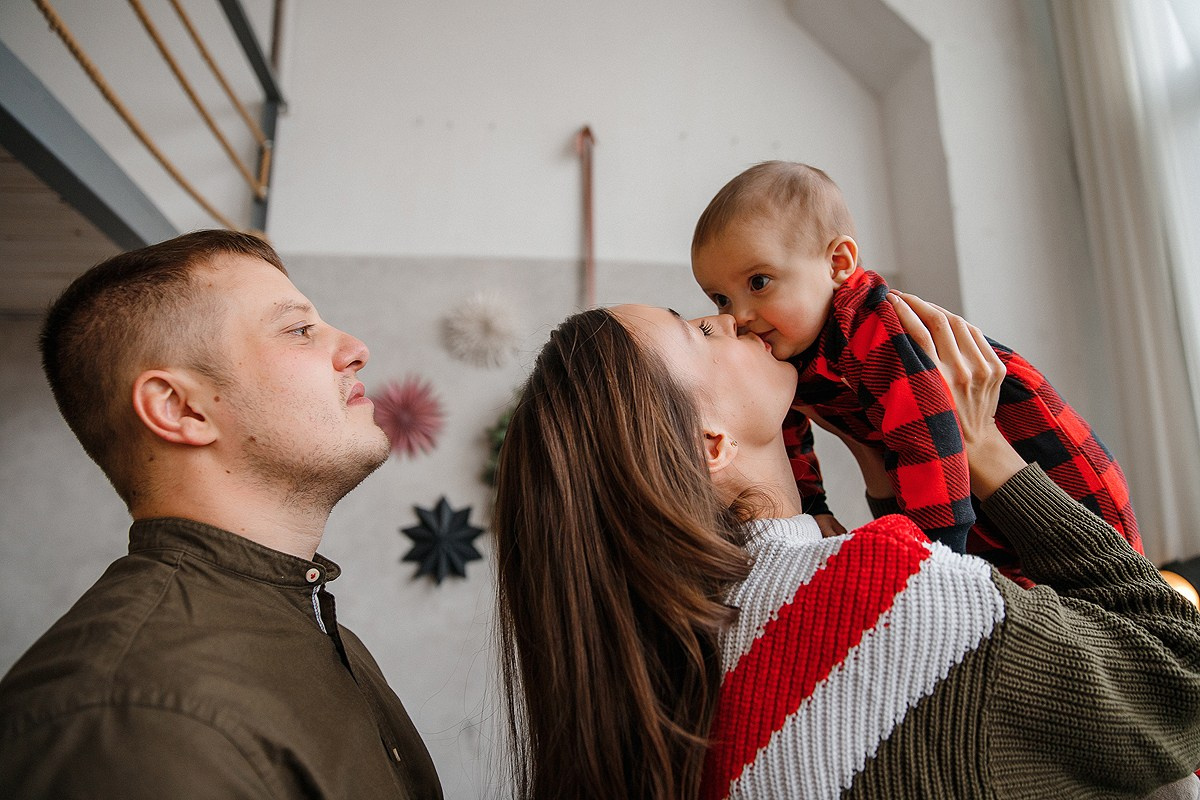 Зимняя фотосессия в студии. Фотограф Олеся Жомер
