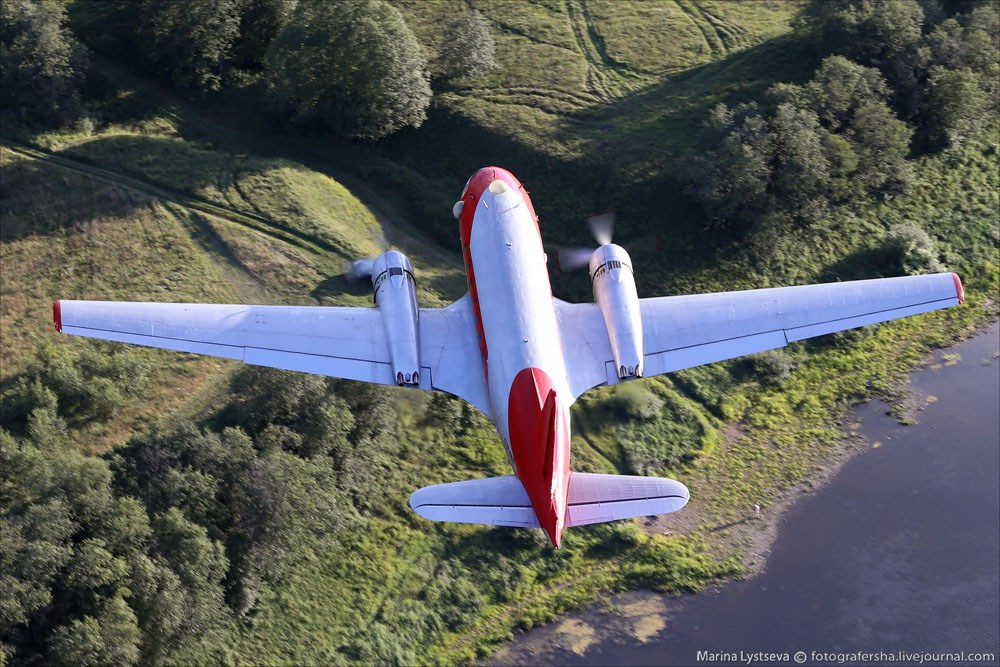 Ил-14, Ильюшин, самолёт, легенда поршневой авиации, самолёт 50-х годов. Авиационная техника для кино, рекламы и фотосессий