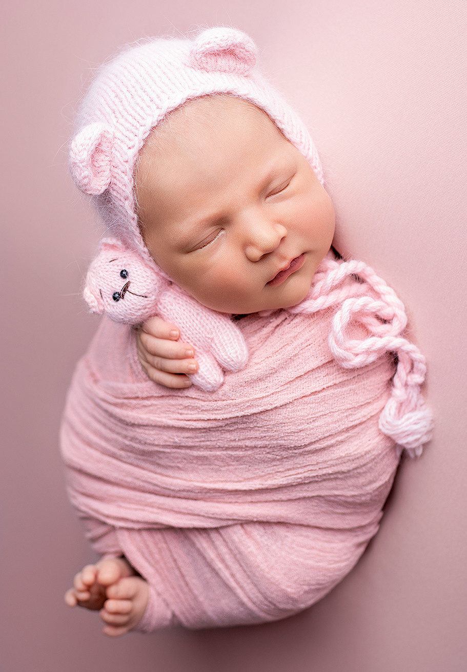 Newborn съёмка Аришы. Фотограф новорождённых и малышей до года в Москве и Московской области