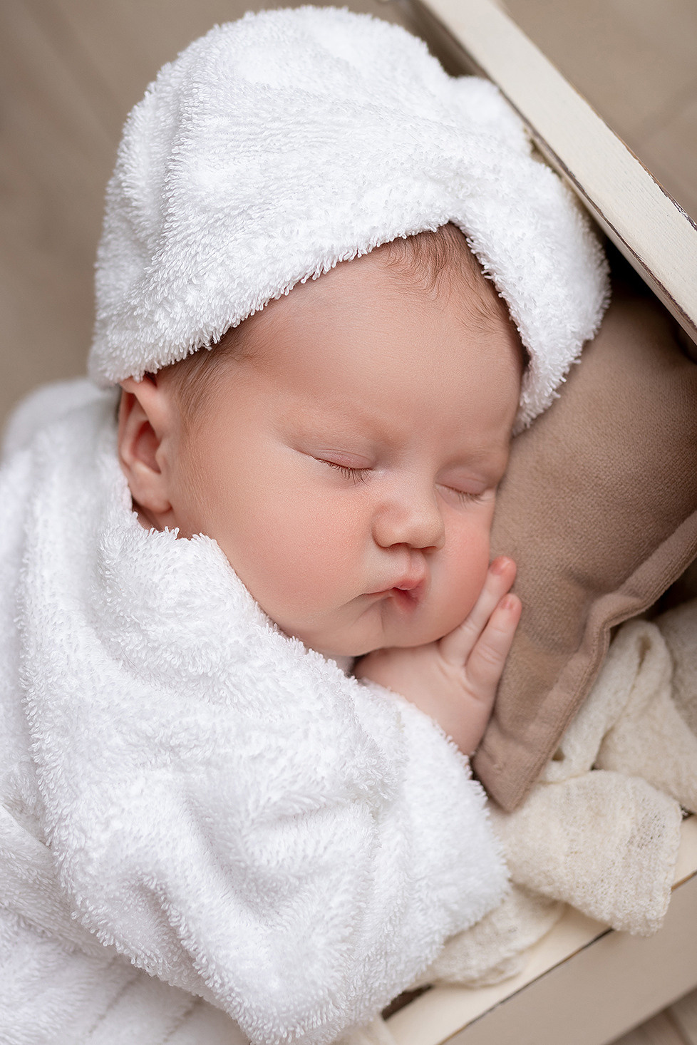 Newborn съёмка Фёдора. Фотограф новорождённых и малышей до года в Москве и Московской области