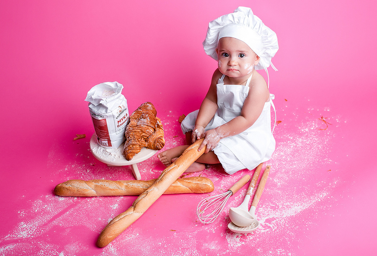 1 Годик Анюте. Фотограф новорождённых и малышей до года в Москве и Московской области