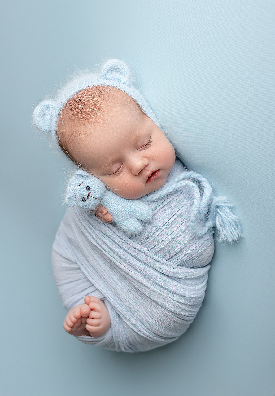 Newborn съёмка Фёдора. Фотограф новорождённых и малышей до года в Москве и Московской области